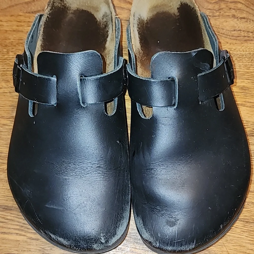 Birkenstock Black Slip-On Shoes - Picture 2 of 5